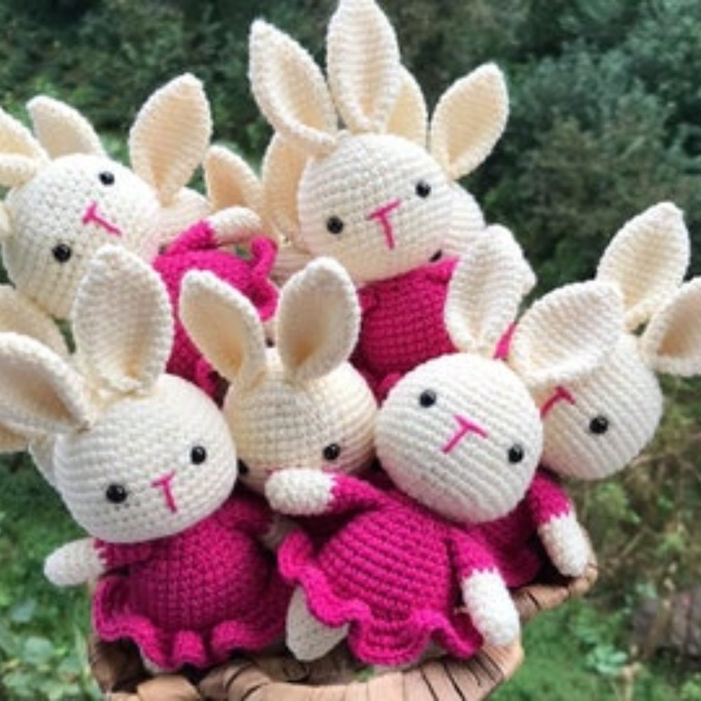 Wearable Crochet Handmade stuffed doll